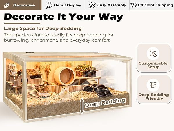 Deep Bedding for Burrowing