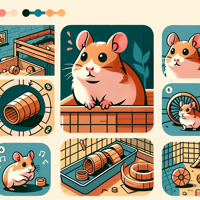 hamster observing its environment