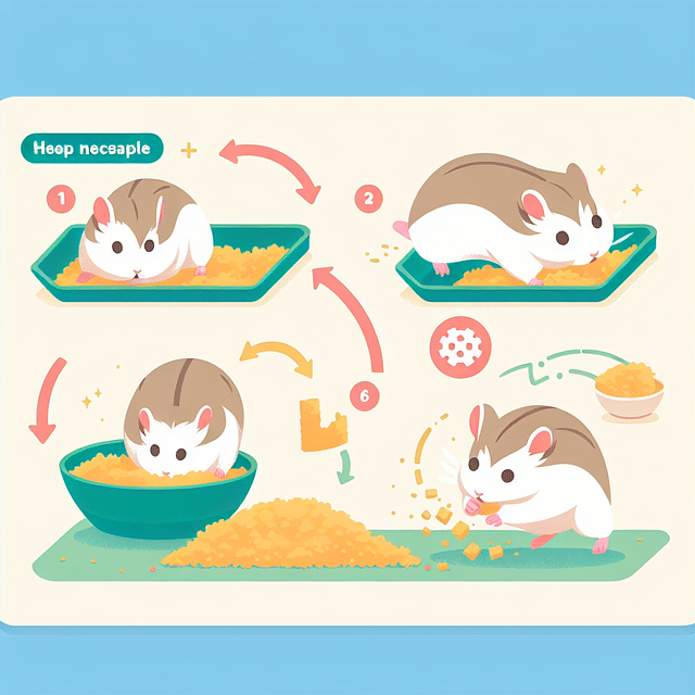 hamster burrowing in bedding