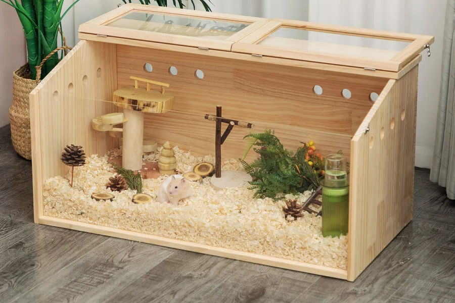 large spacious hamster cage