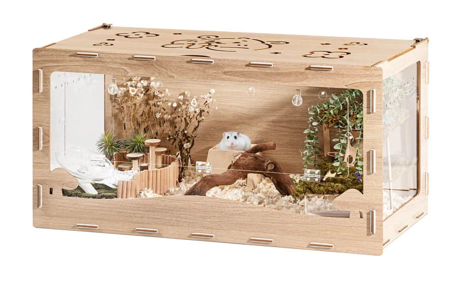 Secure latch system hamster cage