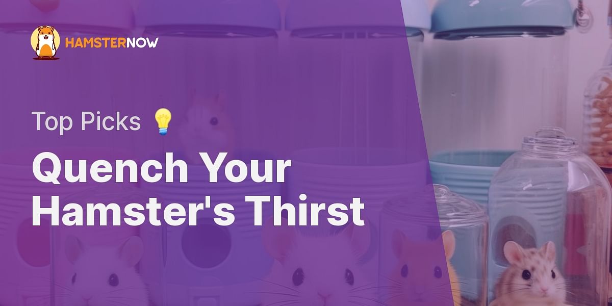 Hydration Station Selecting the Best Hamster Water Bottle for Your