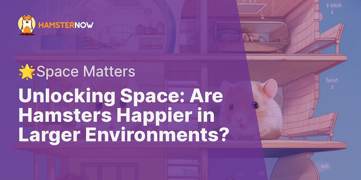 Do Hamsters Require a Lot of Space?