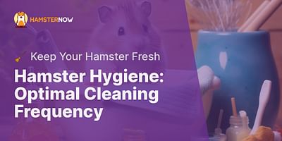 Hamster Hygiene: Optimal Cleaning Frequency - 🧹 Keep Your Hamster Fresh
