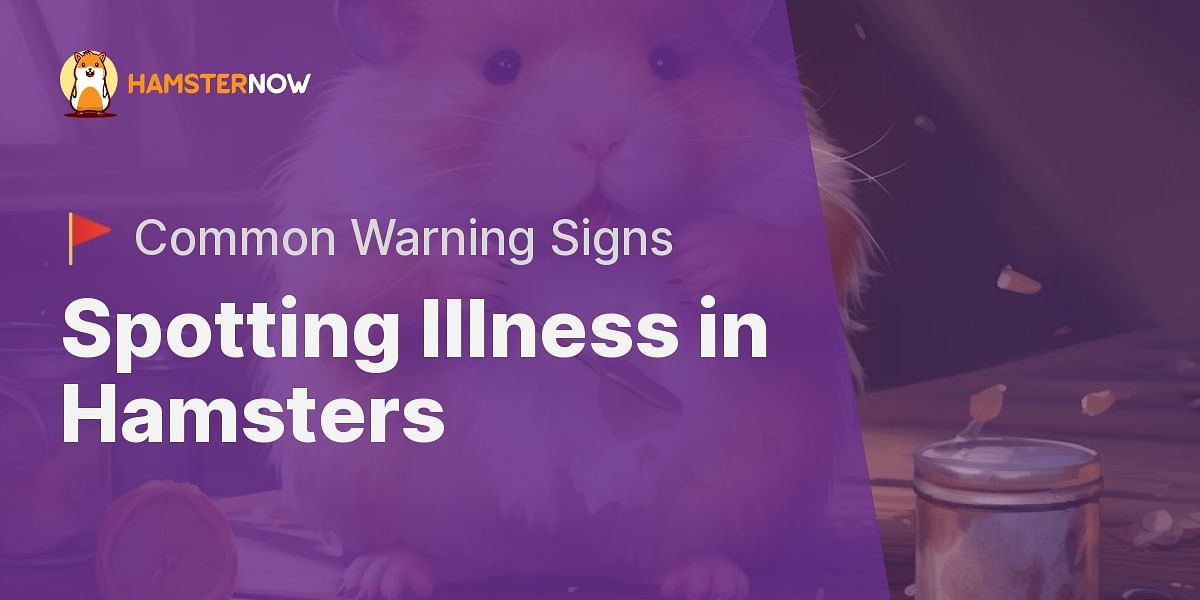 What are some common signs of illness in hamsters?