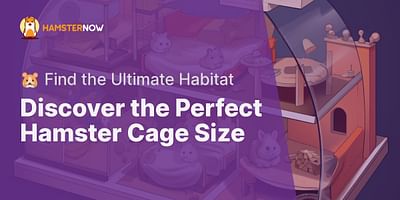 Discover the Perfect Hamster Cage Size - 🐹 Find the Ultimate Habitat