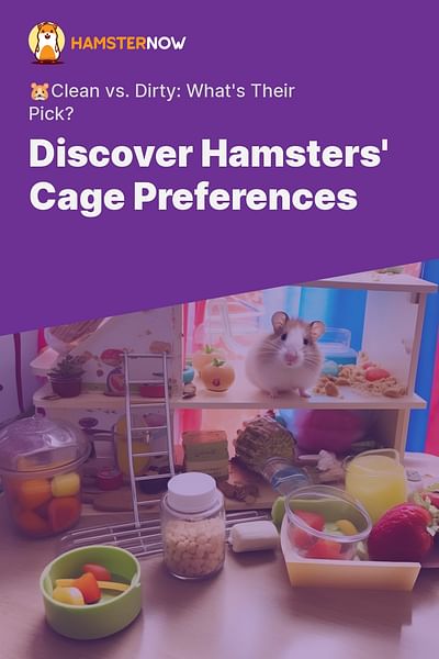 Discover Hamsters' Cage Preferences - 🐹Clean vs. Dirty: What's Their Pick?