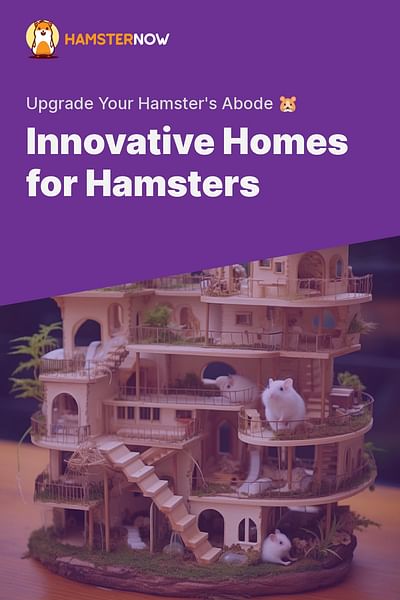 Innovative Homes for Hamsters - Upgrade Your Hamster's Abode 🐹