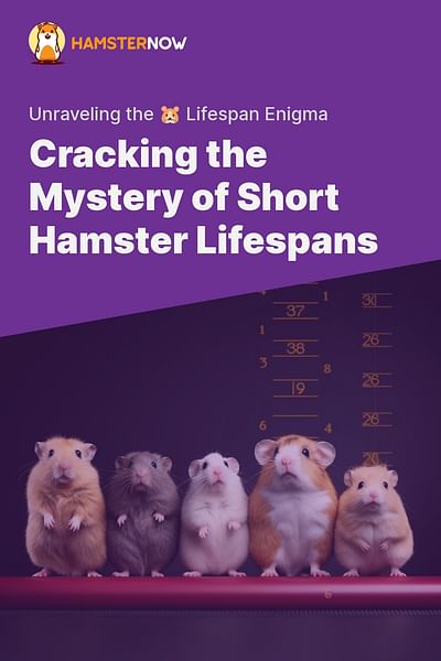 Cracking the Mystery of Short Hamster Lifespans - Unraveling the 🐹 Lifespan Enigma