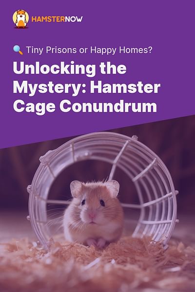 Unlocking the Mystery: Hamster Cage Conundrum - 🔍 Tiny Prisons or Happy Homes?