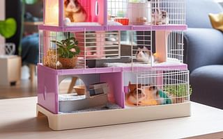 Can I place my hamster's cage with two floors on a certain surface?