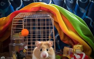 What is the typical adjustment period for a new hamster?